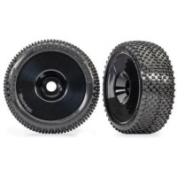 Traxxas kerék 3.0", fekete tárcsa, 4.5" Response Pro gumik (2).