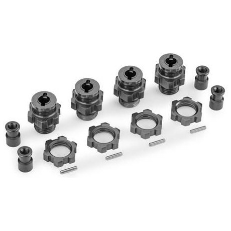 Traxxas náboj kola krátký hliníkový šedý (pro NO9080)