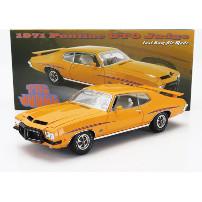ACME MODELS PONTIAC GTO JUDGE COUPE 1971 - LAST RAM AIR MADE - YELLOW 1/18