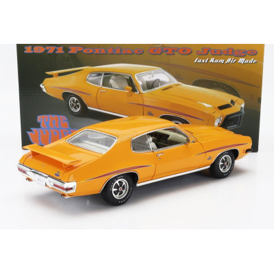 ACME MODELS PONTIAC GTO JUDGE COUPE 1971 - LAST RAM AIR MADE - YELLOW 1/18