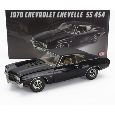 ACME MODELS CHEVROLET CHEVELLE SS 454 COUPE 1970 - BLACK 1/18