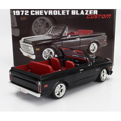ACME MODELS CHEVROLET BLAZER 2WD CUSTOM 1972 - BLACK WHITE 1/18