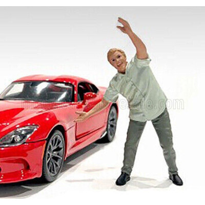 AMERICAN DIORAMA FIGURES MAN FIGURE 24 SERIES 2 - N 5 - 2 TONE GREY 1/24