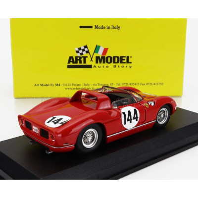 ART MODEL FERRARI 275P SPIDER ch.0820 N 144 WINNER 1000km NURBURGRING 1964 LUDOVICO SCARFIOTTI - NINO VACCARELLA - RED 1/43