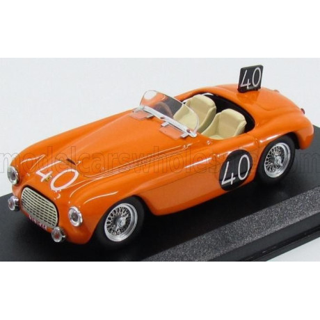 ART MODEL FERRARI 166MM BARCHETTA SPIDER N 40 SPA 1949 ROOSDORP - DE RIDDER - ORANGE 1/43