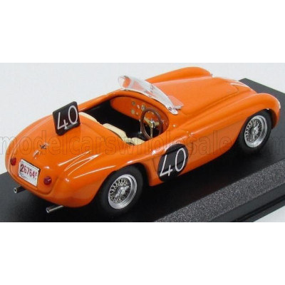 ART MODEL FERRARI 166MM BARCHETTA SPIDER N 40 SPA 1949 ROOSDORP - DE RIDDER - ORANGE 1/43