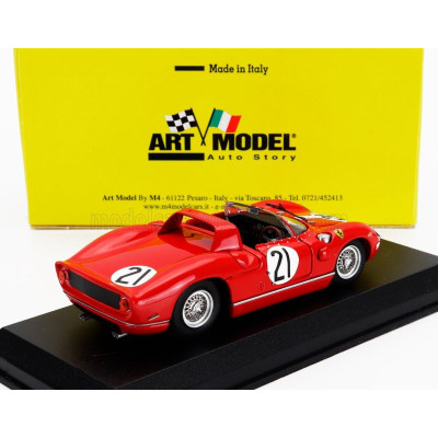 ART MODEL FERRARI 330P SPIDER s/n0822 N 21 3rd 12h SEBRING 1964 JOHN SURTEES - LORENZO BANDINI - RED 1/43