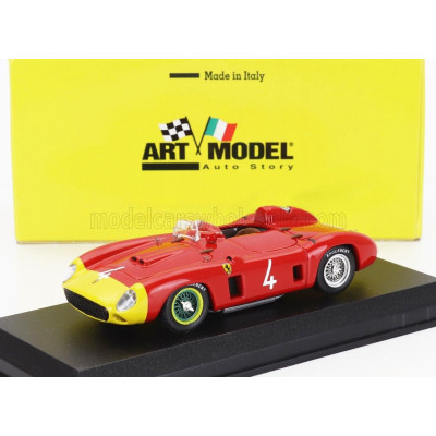 ART MODEL FERRARI 290MM SPIDER s/n0626 N 4 ROUEN GP 1956 ALFONSO DE PORTAGO - RED YELLOW 1/43