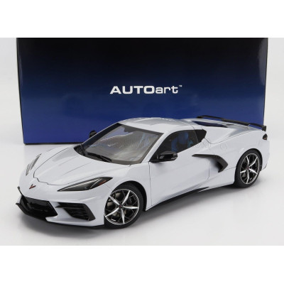 AUTOART CHEVROLET CORVETTE C8 Z51 STINGRAY SPIDER 2020 - CERAMIC MATRIX GREY MET 1/18
