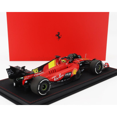 BBR MODELS FERRARI F1  SF-23 TEAM SCUDERIA FERRARI N 16 4th MONZA ITALY GP 2023 CHARLES LECLERC - CON VETRINA - WITH SHOWCASE -