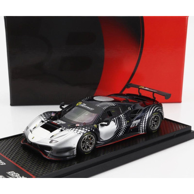 BBR MODELS FERRARI 488 GT MODIFICATA 2020 - BLUE SILVER 1/43