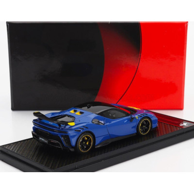BBR MODELS FERRARI SF90 XX STRADALE 2024 - AZZURRO DINO - BLUE MET BLACK YELLOW 1/43