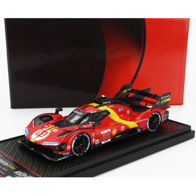BBR MODELS FERRARI 499P 3.0L TURBO V6 TEAM FERRARI AF CORSE N 51 WINNER 24h LE MANS 2023 ALESSANDRO PIER GUIDI - JAMES CALADO -