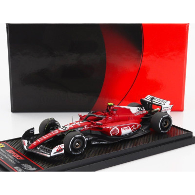 BBR MODELS FERRARI F1  SF-23 TEAM SCUDERIA FERRARI N 55 LAS VEGAS USA GP 2023 CARLOS SAINZ - RED WHITE BLACK 1/43