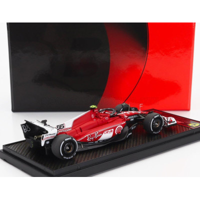 BBR MODELS FERRARI F1  SF-23 TEAM SCUDERIA FERRARI N 55 LAS VEGAS USA GP 2023 CARLOS SAINZ - RED WHITE BLACK 1/43