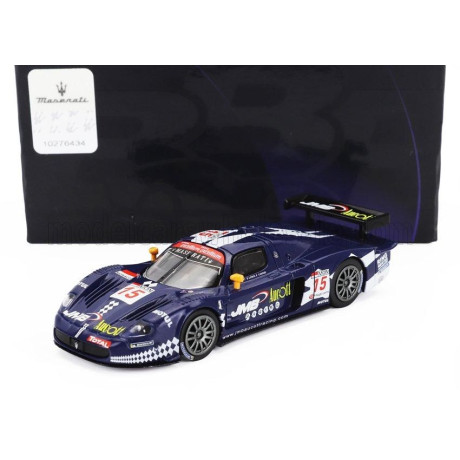 BBR MODELS MASERATI MC12 6.0L V12 TEAM JMB RACING N 15 4th 24h SPA 2008 BEN AUCOTT - ALAIN FERTE - STEPHANE DAOUDI - BLUE 1/64