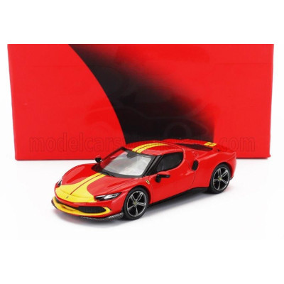 BBR MODELS FERRARI 296 GTB ASSETTO FIORANO 2023 - RED YELLOW 1/64