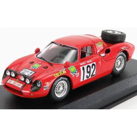 BEST MODEL FERRARI 250LM N 192 TOUR DE FRANCE 1969 ROUGET - DEPRET - RED 1/43