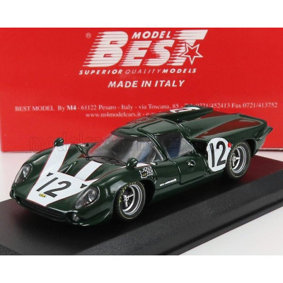 BEST MODEL LOLA T70 MKIII ASTON MARTIN 5.0L V8 TEAM LOLA RACING N 12 24h LE MANS 1967 K.IRWIN - P.DE KLERK - GREEN 1/43