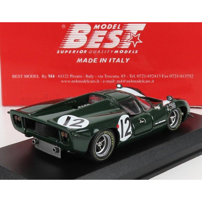 BEST MODEL LOLA T70 MKIII ASTON MARTIN 5.0L V8 TEAM LOLA RACING N 12 24h LE MANS 1967 K.IRWIN - P.DE KLERK - GREEN 1/43