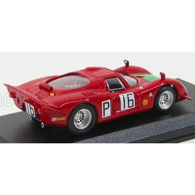 BEST MODEL ALFA ROMEO 33.2 N 16 NURBURGRING 1968 GIUNTI - GALLI - RED GREEN 1/43