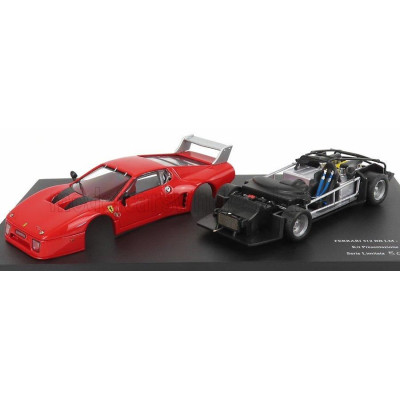 BEST MODEL FERRARI 512 BB LM I SERIE KIT PRESENTAZIONE 1979 - RED BLACK 1/43