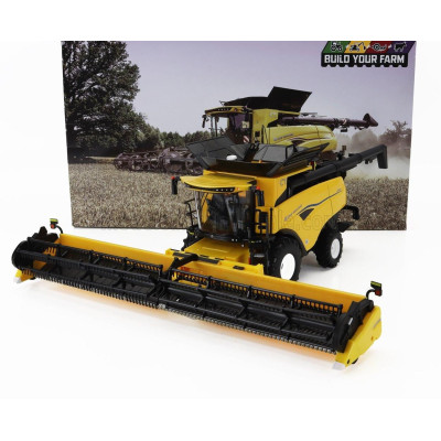 BRITAINS NEW HOLLAND COMBINE CR9.90 MIETITREBBIA GOMMATA 2020 - YELLOW BLACK 1/32