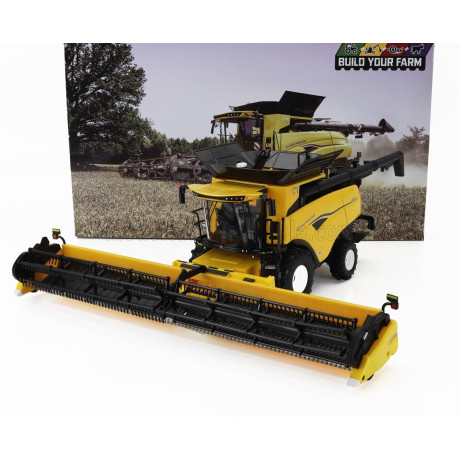 BRITAINS NEW HOLLAND COMBINE CR9.90 MIETITREBBIA GOMMATA 2020 - YELLOW BLACK 1/32