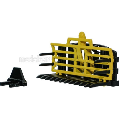 BRITAINS ACCESSORIES BUCKRAKE - RASTELLO TRASPORTATORE - YELLOW BLACK 1/32