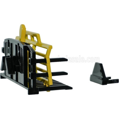 BRITAINS ACCESSORIES BUCKRAKE - RASTELLO TRASPORTATORE - YELLOW BLACK 1/32