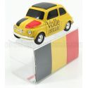 BRUMM FIAT 500 BRUMS BELGIO - VOLLE PETROLE ! 2018 - YELLOW 1/43