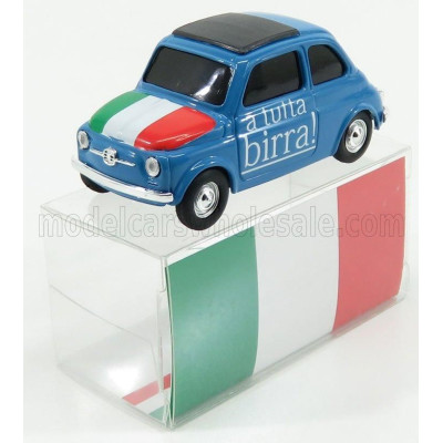 BRUMM FIAT 500 BRUMS ITALIA - A TUTTA BIRRA ! 2018 - BLUE 1/43