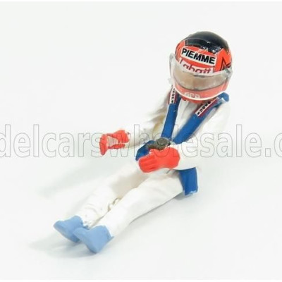 BRUMM FIGURES GILLES VILLENEUVE FOR FERRARI 126C2 F1 - WHITE 1/43