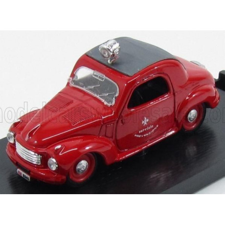 BRUMM FIAT 500C TOPOLINO VIGILI DEL FUOCO 1936 - RED 1/43