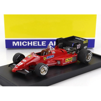 BRUMM FERRARI F1 126C4 N 27 WINNER BELGIUM GP 1984 MICHELE ALBORETO - RED BLACK 1/43