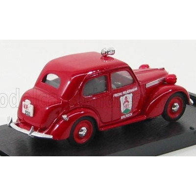 BRUMM FIAT 1100 E VIGILI DEL FUOCO DI BRUNICO 1947 - FIRE ENGINE - RED 1/43