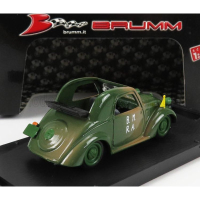 BRUMM SIMCA 5 MILITARE D-DAY APERTA - OPEN 1944 - MILITARY GREEN 1/43