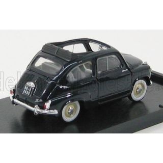 BRUMM FIAT 600 1956 TETTO APERTO - OPEN ROOF - DARK BLUE 1/43