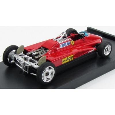 BRUMM FERRARI F1  126C2 N 27 2nd SAN MARINO IMOLA GP 1982 GILLES VILLENEUVE - MULETTO - T-CAR - RED 1/43