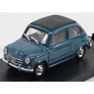 BRUMM FIAT 600D TRASFORMABILE CHIUSA 1960 - BLUE 404 1/43