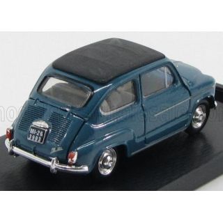 BRUMM FIAT 600D TRASFORMABILE CHIUSA 1960 - BLUE 404 1/43