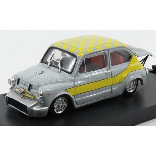 BRUMM FIAT 600 ABARTH 1000 CORSA UFFICIALE Gr.5 LIVREA GIALLA 1958 - GREY YELLOW 1/43