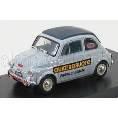 BRUMM FIAT 500 NUOVA 1958 - PROVA DI DURATA QUATTRORUOTE - GREY 1/43