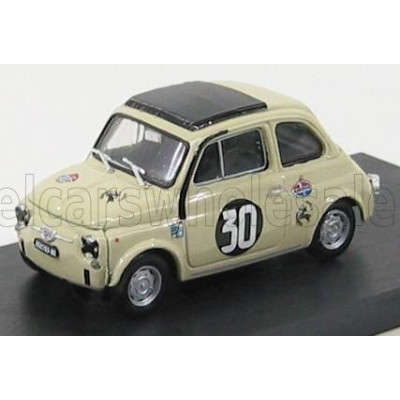 BRUMM FIAT 500TV GIANNINI N 30 COPPA CARRI MONZA 1966 CAMPIONE D'ITALIA MAURIZIO ZANETTI - IVORY 1/43