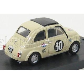 BRUMM FIAT 500TV GIANNINI N 30 COPPA CARRI MONZA 1966 CAMPIONE D'ITALIA MAURIZIO ZANETTI - IVORY 1/43