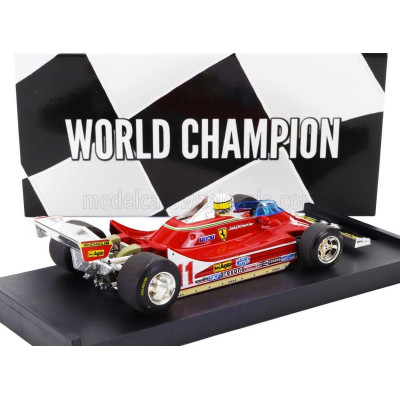 BRUMM FERRARI F1  312T4 N 11 WORLD CHAMPION WINNER MONZA ITALY GP 1979 JODY SCHECKTER - WITH DRIVER FIGURE - RED 1/43