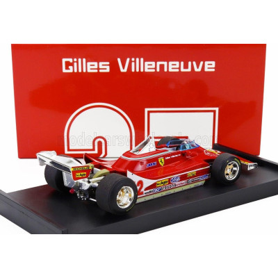 BRUMM FERRARI F1  312T4 N 12 2nd GP FRENCH GP 1979 GILLES VILLENEUVE - RED 1/43