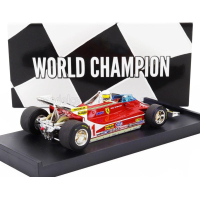 BRUMM FERRARI F1  312T4 N 11 WORLD CHAMPION WINNER MONACO GP 1979 JODY SCHECKTER - WITH DRIVER FIGURE - RED 1/43