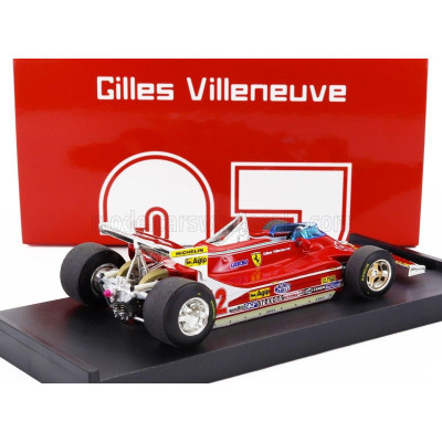 BRUMM FERRARI F1  312T4 N 12 MONACO GP 1979 GILLES VILLENEUVE - RED 1/43