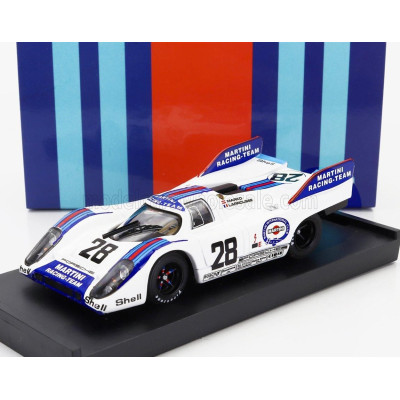 BRUMM PORSCHE 917K MARTINI RACING TEAM N 28 1000km AUSTRIA 1971 HELMUT MARKO - GERARD LARROUSSE - WHITE BLUE RED 1/43